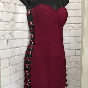 Women’s Fashion Nova side buckle dress